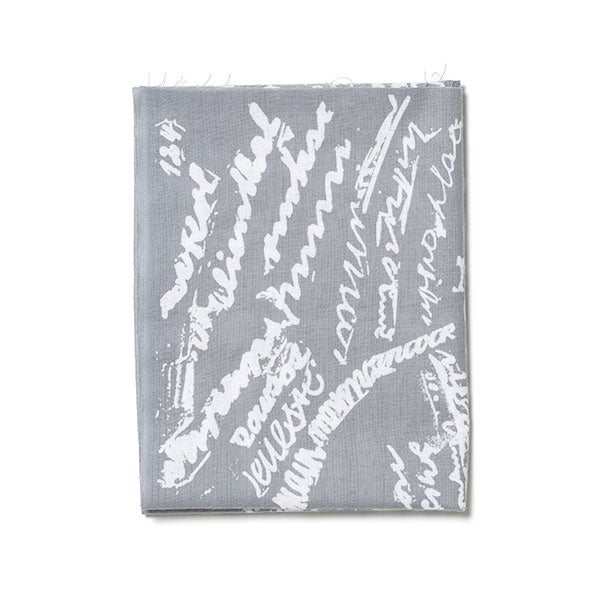 手ぬぐい 063 立花文穂 スペル グレー