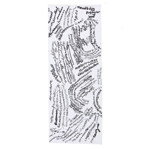 手ぬぐい 064 立花文穂 スペル ホワイト