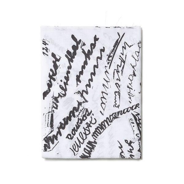 手ぬぐい 064 立花文穂 スペル ホワイト