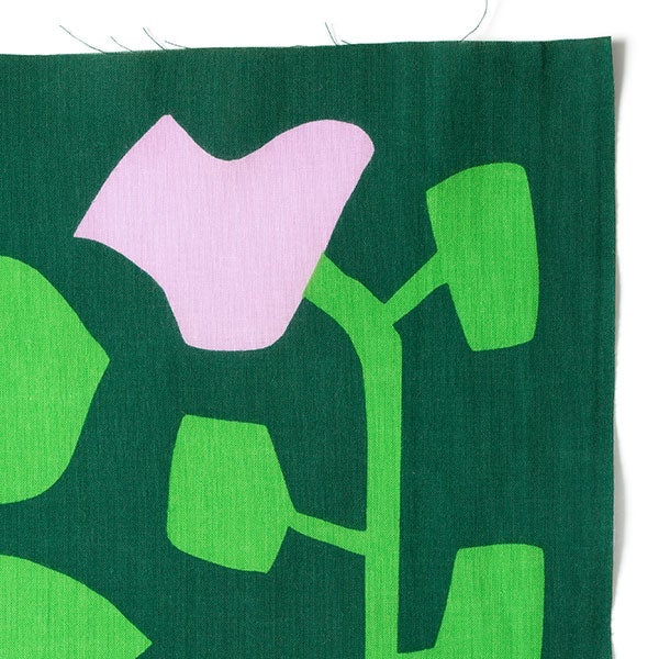 手ぬぐい 066 鈴木マサル FLORIST グリーン