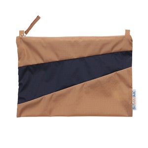 S.B Forever! ポーチ M キャメル / ネイビー 3