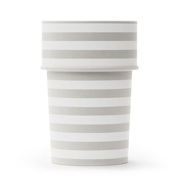 trash pot ホワイトボーダー01 グレー