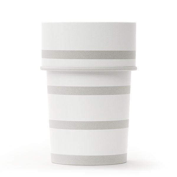 trash pot ホワイトボーダー02 グレー