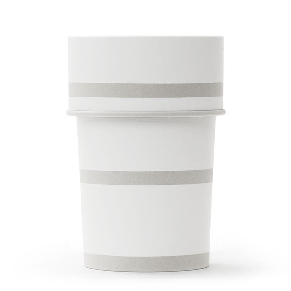 trash pot ホワイトボーダー03 グレー