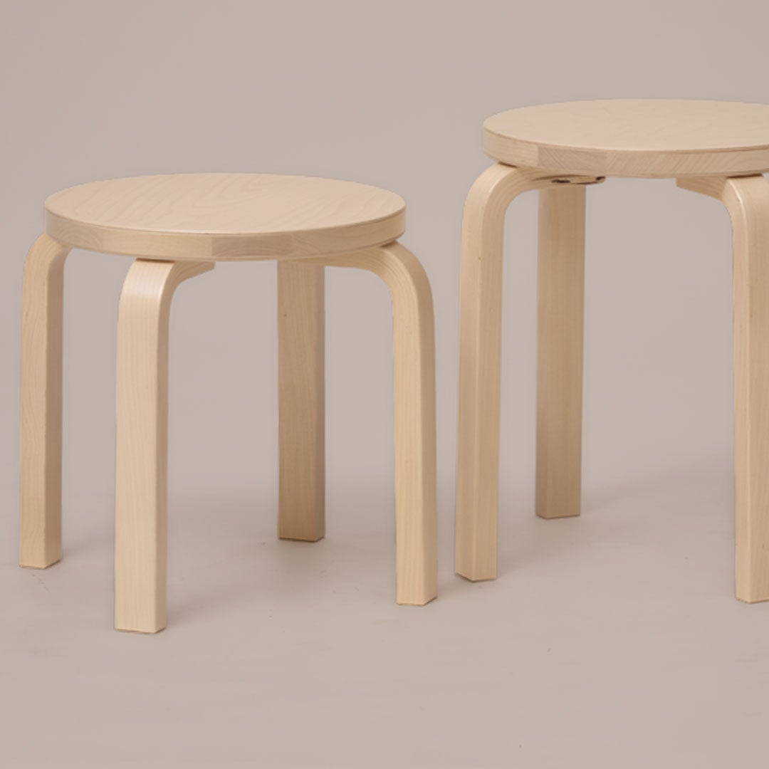 Stool E60 4本脚 ナチュラル ラッカー