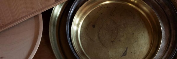 お盆小 真鍮 再入荷