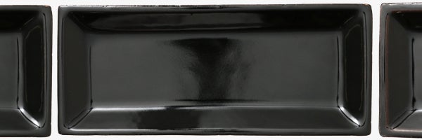 長角皿 黒飴を追加